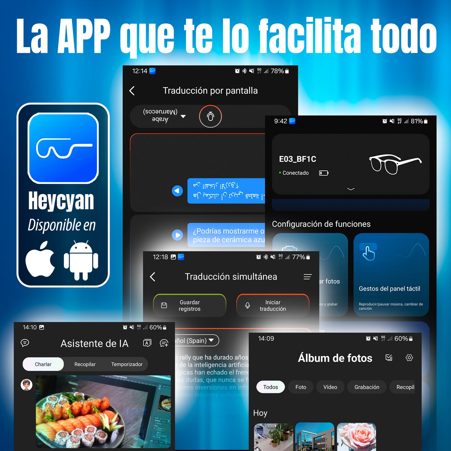 Gafas inteligentes con IA